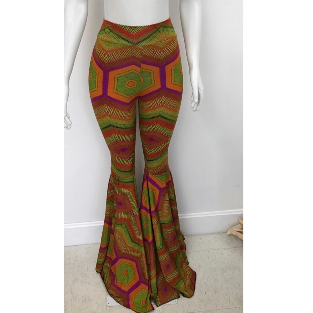 Printed bell bottoms